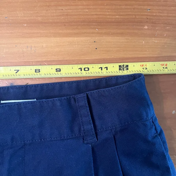 TNA Aritzia Women's Navy Blue High Rise Wide Leg Crawford‎ Trouser Pants Size 2 - Image 8