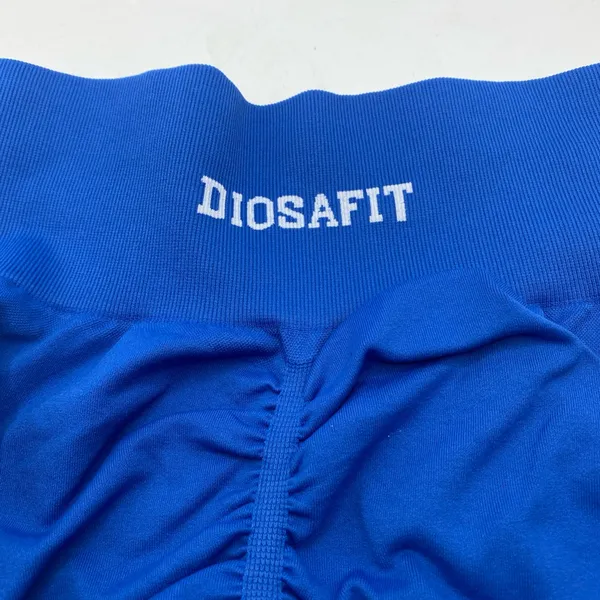 DIOSAFIT Women Radiant Shorts Blue Small Elastic Waist Butt Scrunch Gym Athletic - Image 2
