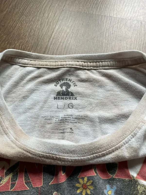 Jimmy Hendrix Crop Top White Size L - Image 3