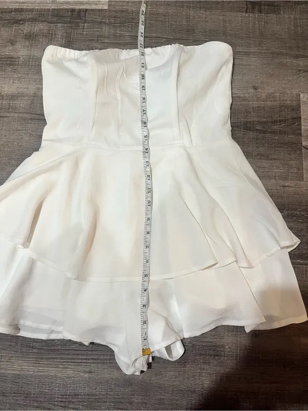 PRINCESS POLLY Rolla Romper in White - Image 6