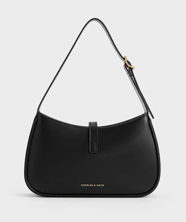 Charles & Keith Cesia Metallic Accent Shoulder Bag - Image 2