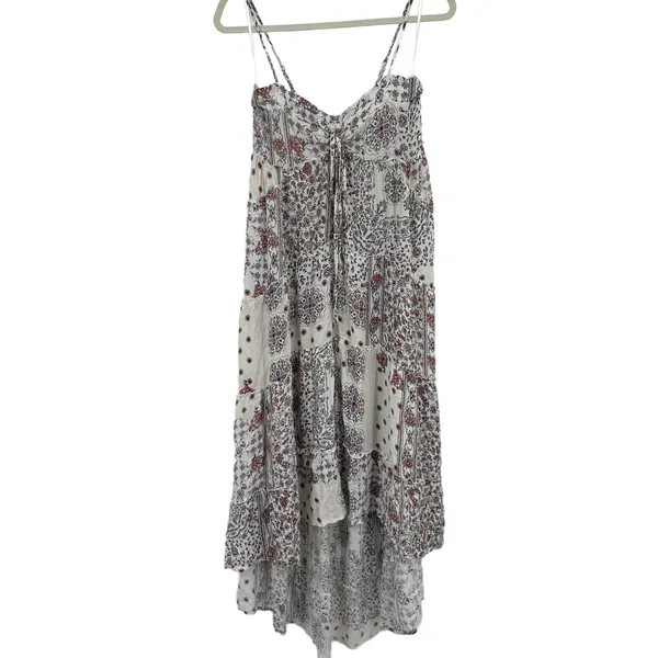VICI Patchwork Print Boho Sundress In Coral Multi Size XS NWT - Image 2