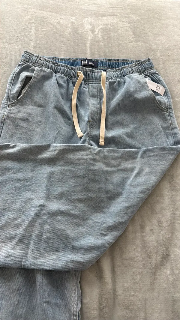Gap high-rise wide leg tie jeans - Image 9
