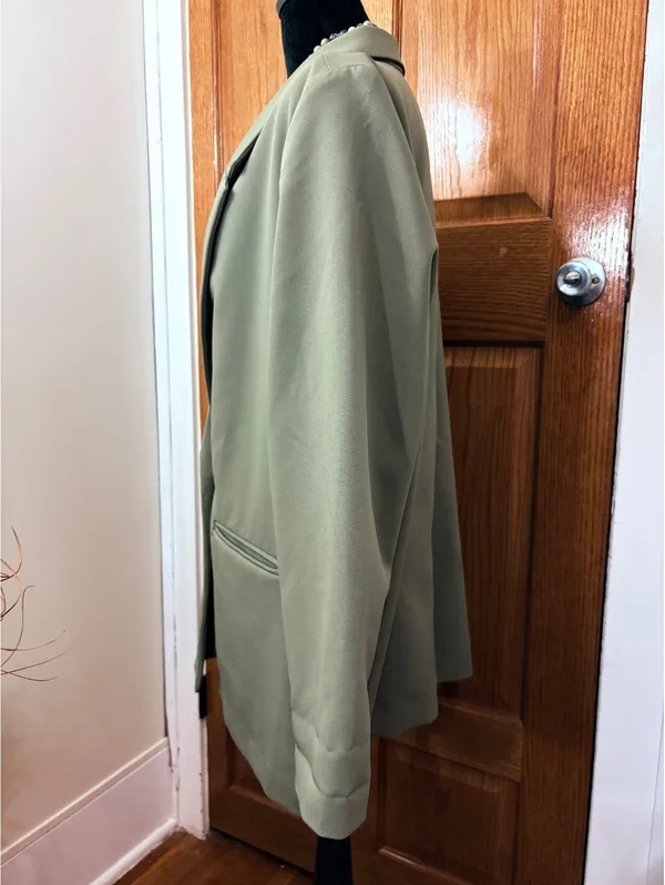 Old Navy XL Olive Green Stretch Blazer Jacket Women’s - Image 2