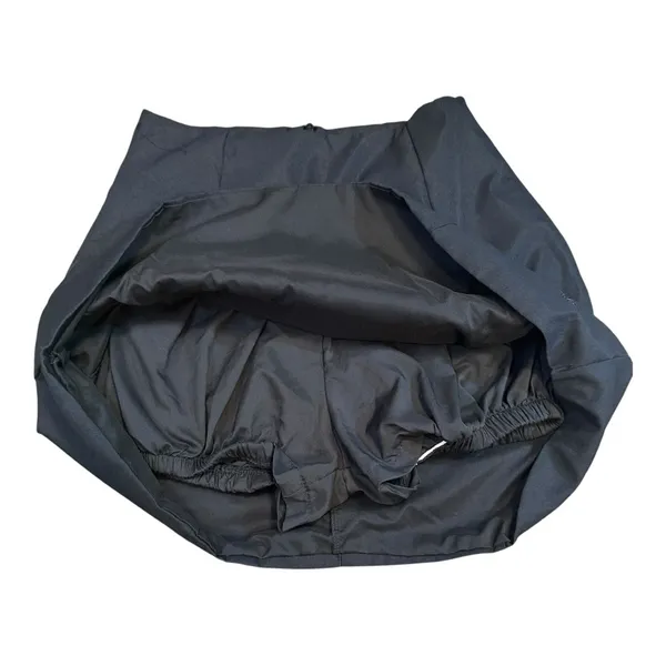 Zara Black Mini Skirt A Line Flared Embroidered Logo Casual Womens‎ Minimalist - Image 4