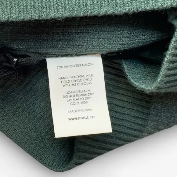 NWT THRILLS Womens Green Cropped Tank Top US MEDIUM - Image 5