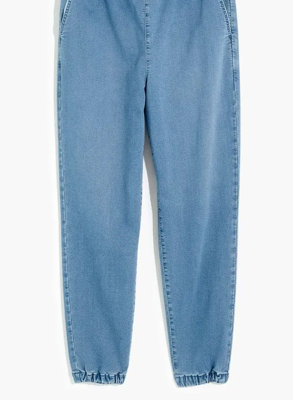 Madewell Sweatpants Jeans Nealy Wash Blue Denim Jogger Slouchy Relaxed S - Image 5