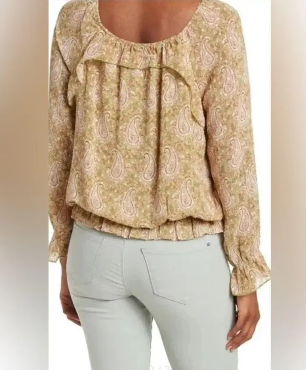 DR2 Sage Paisley Blouse Size XXL - Image 2