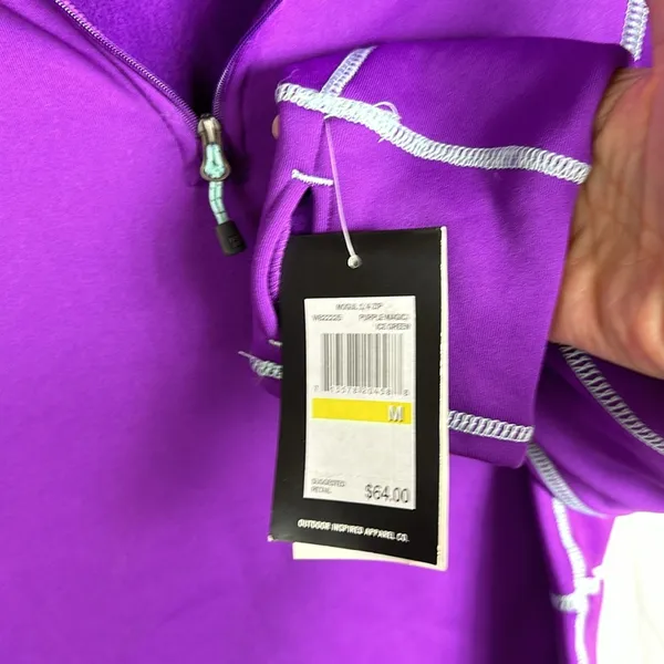 Avalanche Outdoor Women's Quarter Zip Pullover Purple Size Medium - Image 6