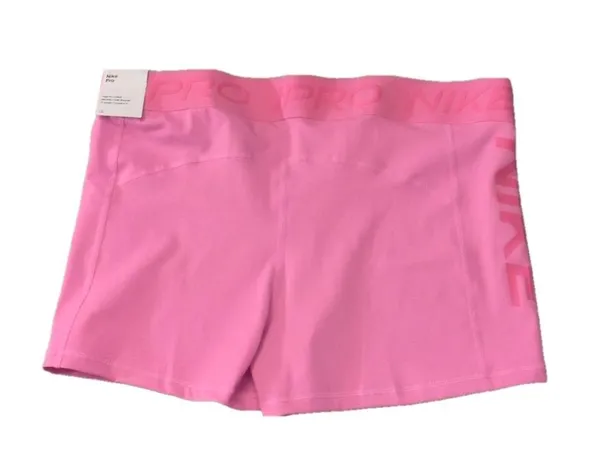 Nike pro pink tight fit bike shorts size XXL - Image 6