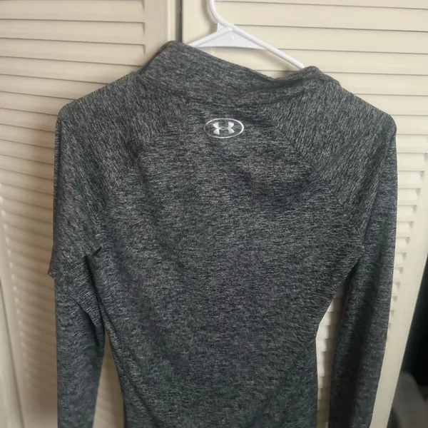 Under Armour Gray Quarter-Zip Pullover - Image 2