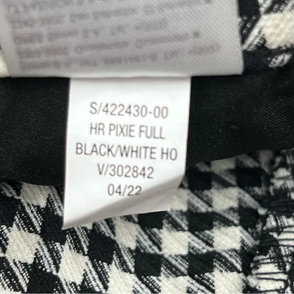 Old Navy 8 high rise pixie checkers pants black white FLAWED - Image 11