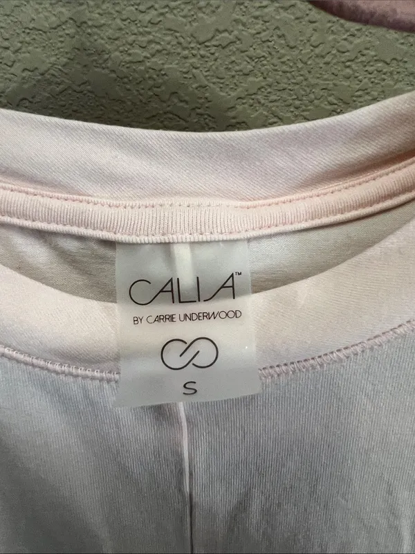 CALIA by Carrie Underwood Pale Pink Twist-Front Short Sleeve Tee - Image 2