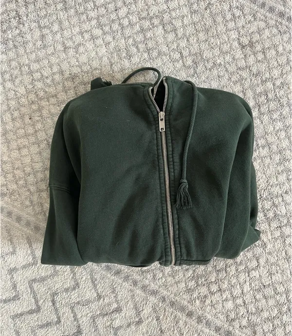 Brandy Melville Zip-Up Oversized Hoodie John Galt - Image 4