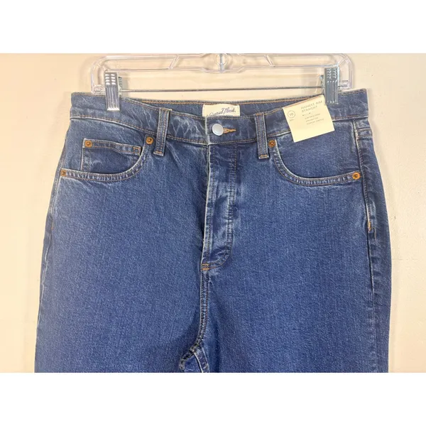 Universal Thread Straight Jeans Womens 10 Blue NEW Highest Rise‎ Button Fly - Image 9
