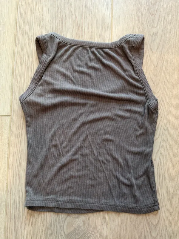 EGO Embellished Ribbed Tank Top - Image 4