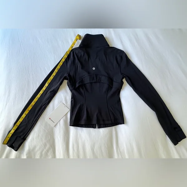 NWT Lululemon Define Cropped Jacket *Nulu - Black / Mirror Silver - 2 - Image 15