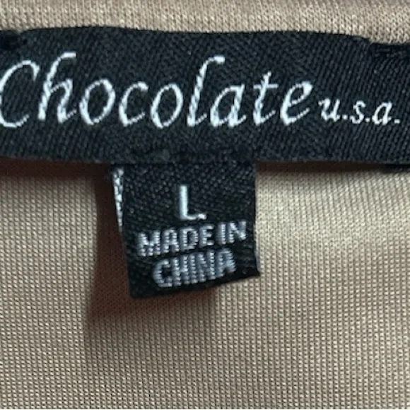 Chocolate USA Tan Cargo Pockets Spaghetti Straps Jumpsuit - Image 2