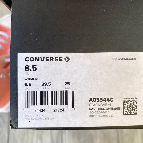 Converse Chuck Taylor All Star Platform Sneakers Women's Size 8.5 Flamingo - Image 9