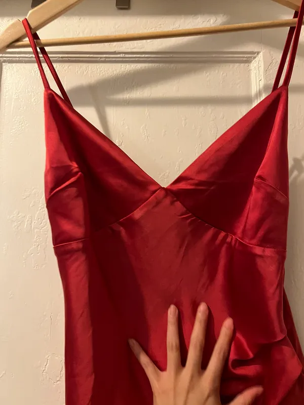 Altar'd State Hot Pink Silky Mini Dress - Image 2