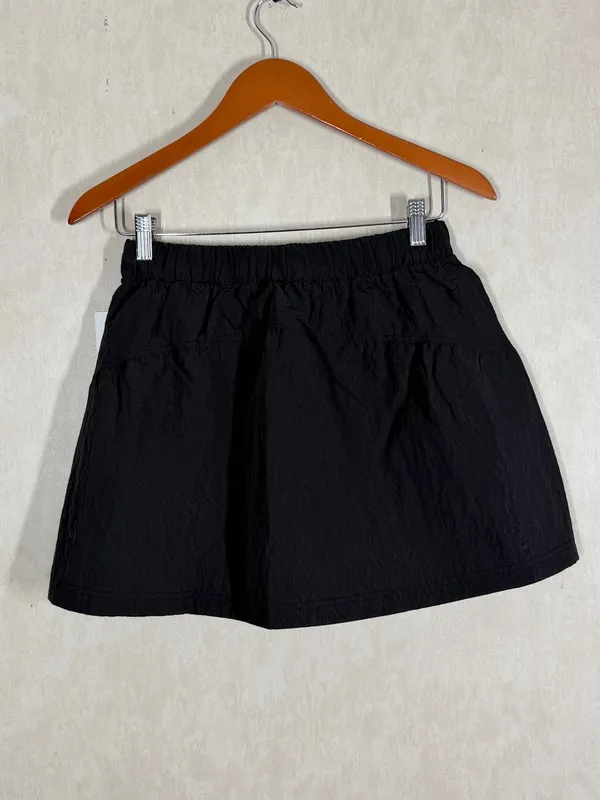 NWT Lululemon Crinkle Nylon High-Rise Mini Skirt Skort Lightweight in Black S - Image 6