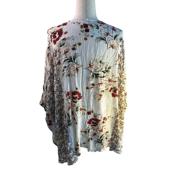 Umgee Floral Open-Front Kimono Cardigan Size M/L - Image 3