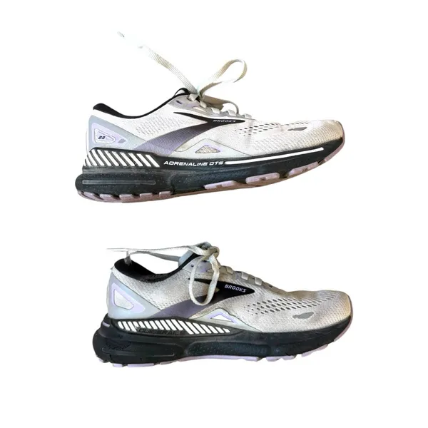 Brooks Adrenaline GTS 23 Shoes Womens 5.5 Gray Black Running Sneakers Support - Image 2