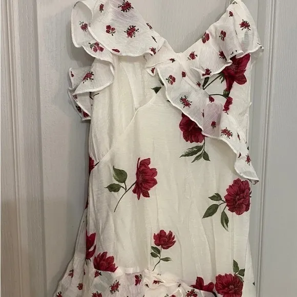 Y2K‎ Romantic Rose Floral Tiered Ruffle Maxi Dress Fairy Coquette S NWT - Image 4