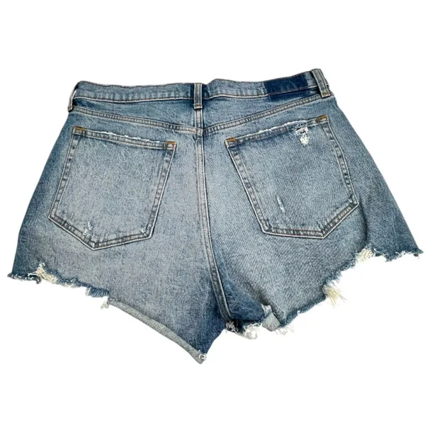 NWT Abercrombie &‎ Fitch the mom short high rise denim shorts sz 32 - Image 2