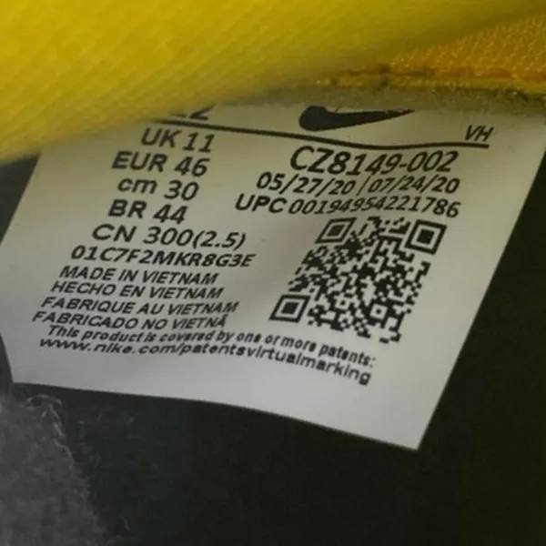 Nike Dunk High Goldenrod Men's Yellow Black Leather Basketball Sneakers Shoes 12 - Image 5