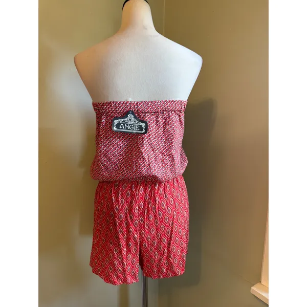 Angie Red Strapless Romper NWT Medium boho whimsigoth dainty resort y2k festival - Image 3