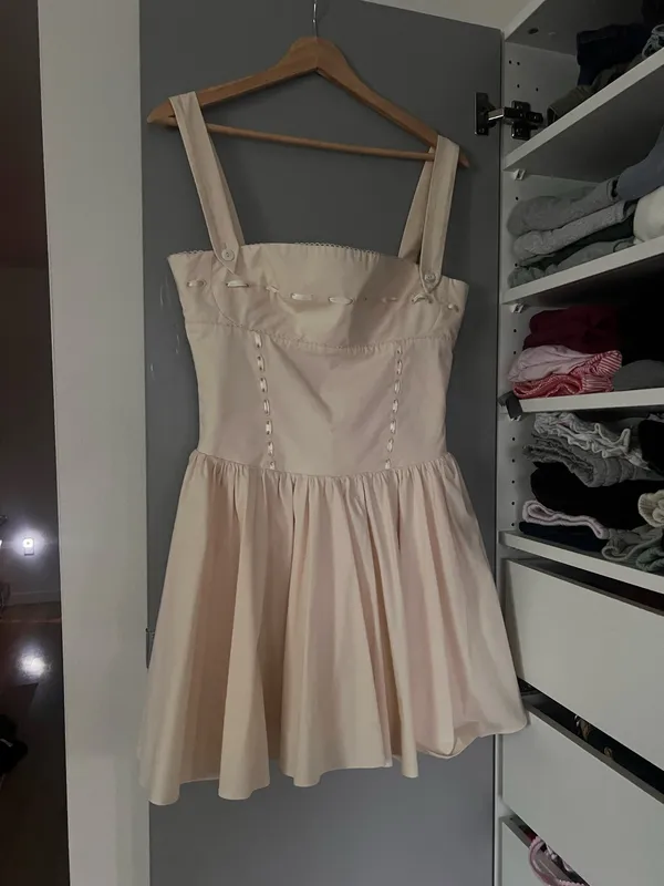 House of cb HONOR Buttermilk Ribbon Detailed Mini Dress - Image 3