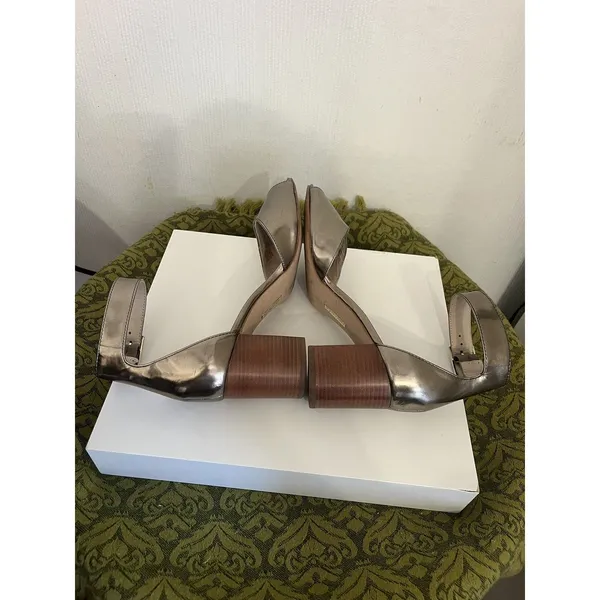 Louise Et Cie Women's Lo-Karisa Metallic Bronze Heels Sandals Size 7 1/2 us - Image 6