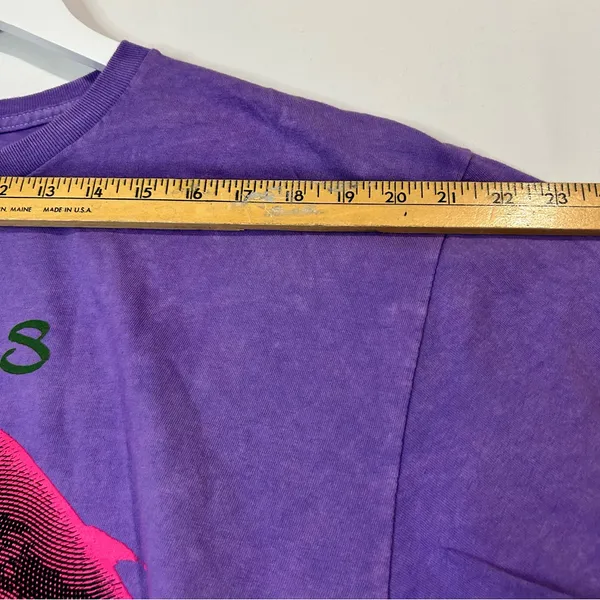 Red Hot Chili Peppers Unisex Smeared Lipstick Graphic T-Shirt Purple Size XL New - Image 4
