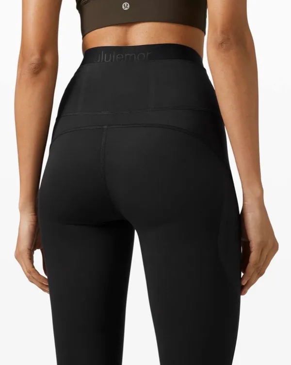 Lululemon Fast and Free Super High Rise Tight 25" Elite Black 6 - Image 9