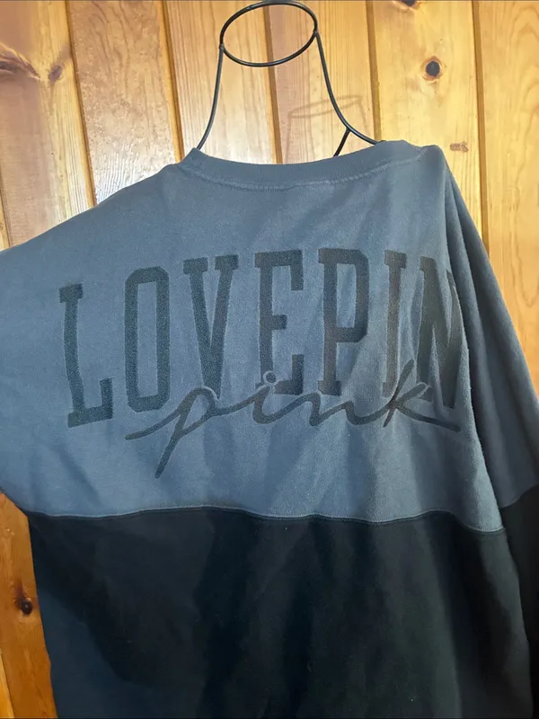 PINK Victoria’s Secret crew neck sweatshirt oversized new style top size large - Image 2