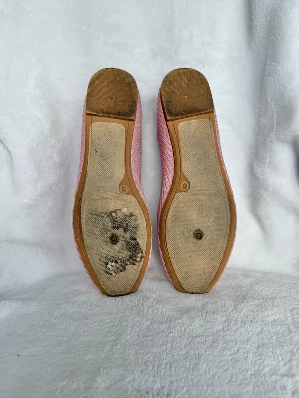 Danskin HOPE Ballet Flats Brown Ribbed Knit Slip On Memory Foam Womens 6 - Image 10