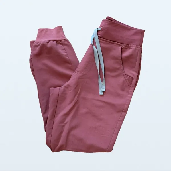 FIGS Zamora High Waisted Jogger in Mauve, XSP - Image 3