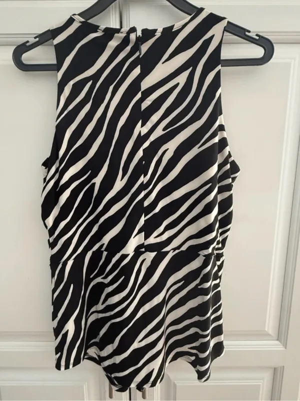 INC sleeveless zebra print top - Image 2