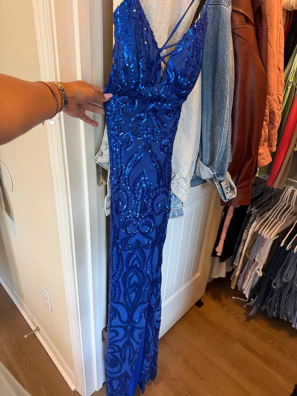 Sparkly Windsor Formal Dress Blue - Image 2