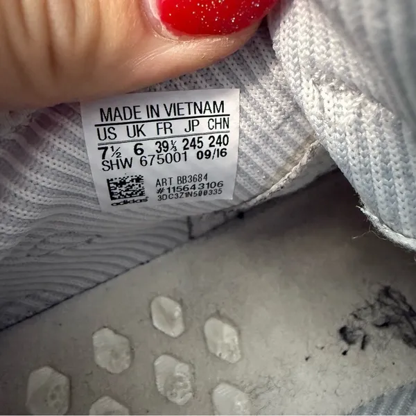 adidas Women's NMD‎ XR1 'Triple White' Sneaker BB3684 W7.5 - Image 6