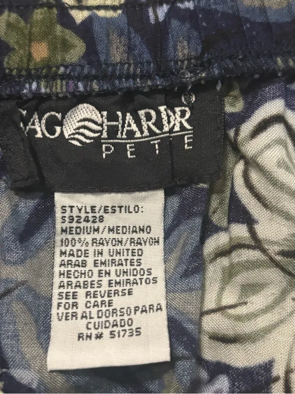 Sag Harbor Petite Pencil Skirt Women’s Size M Navy Floral with Border Print - Image 10