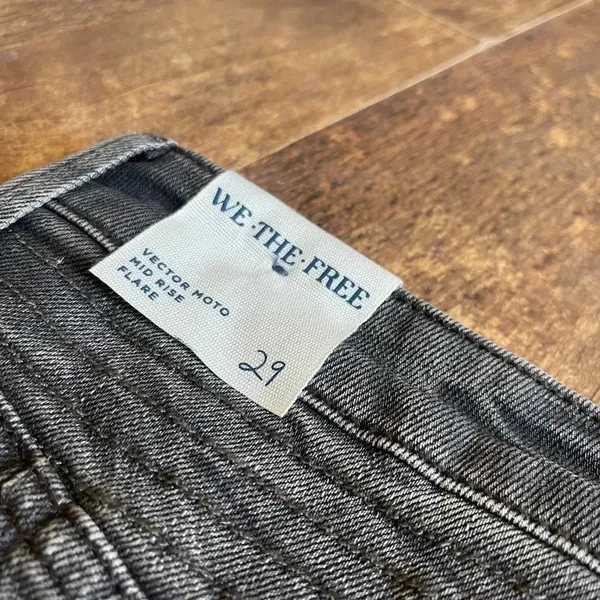 We The Free Vector Moto Mid Rise Flare Jeans NWT - Image 9
