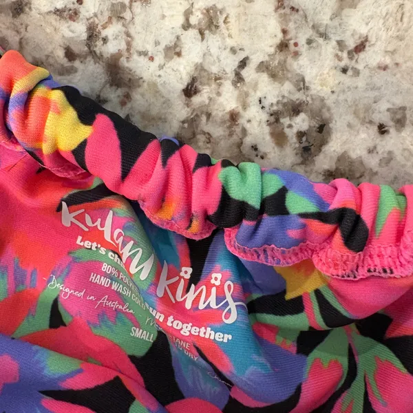 Kulani Kinis Black Neon Floral Underwire Bikini - Image 2