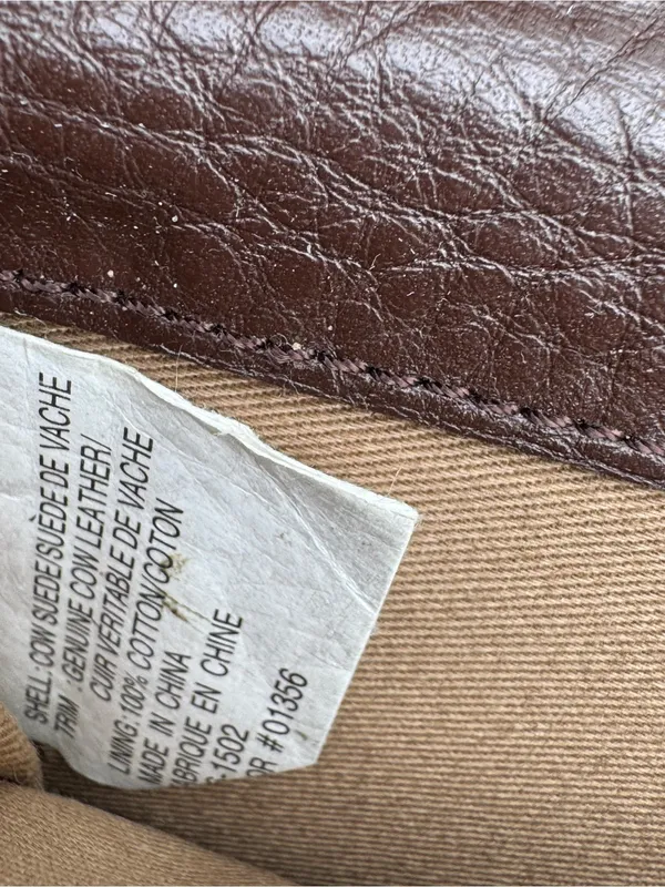 Eddie Bauer Brown Leather Wallet with Suede Flap - Image 6