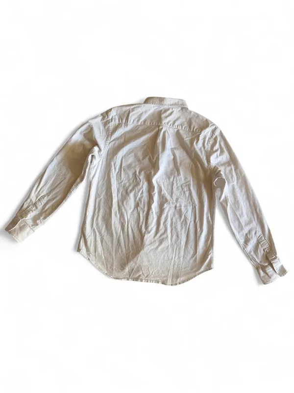 Old Navy Built-In Flex Slim Fit White Oxford Shirt L - Image 3