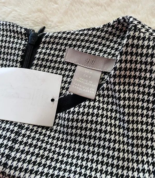 H&M Houndstooth Dress - Image 3