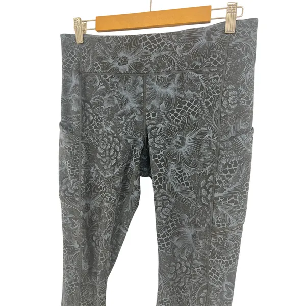 Lululemon Speed Up Crop 21 Luxtreme Mach Blue Black 10‎ - Image 6