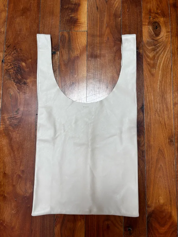 BAGGU Leather Natural Tote - Image 3