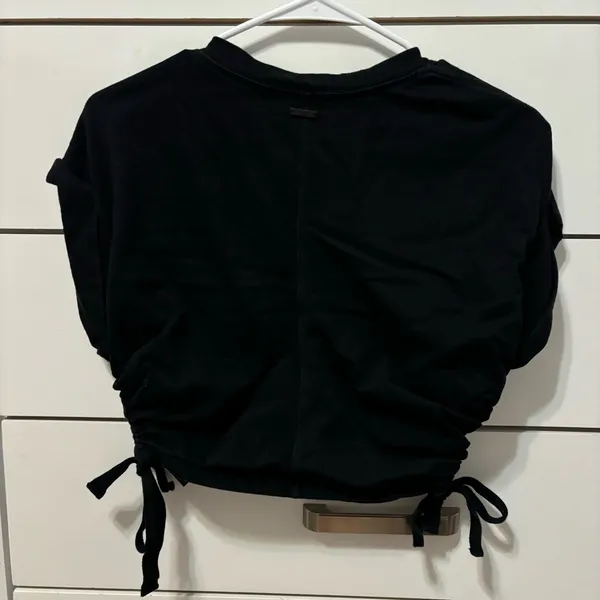 ALL SAINTS Allsaints Ruched Tie-Side Top BLACK - Image 4